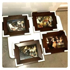 🏝Machado paintings: set of 4